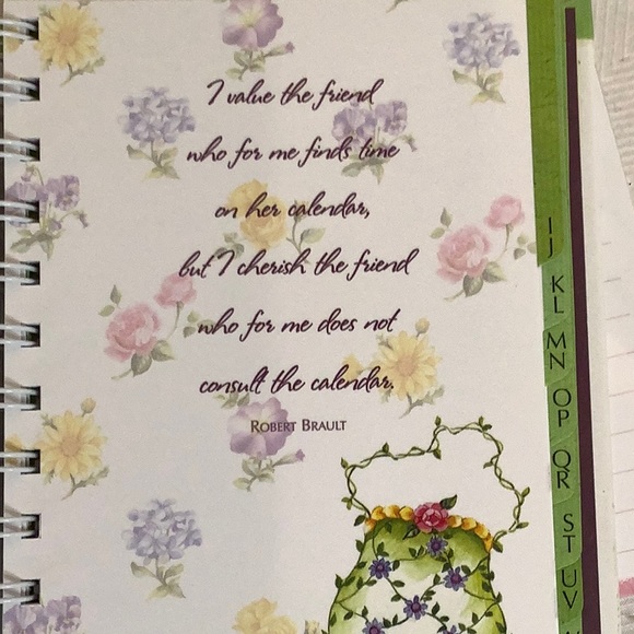 Sandy Lynam Clough Tea in the Garden Address Book. And magnetic notes - Picture 10 of 13